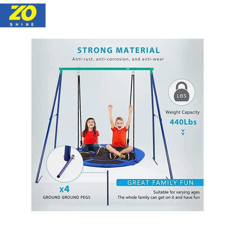 Zoshine New Arrival Tree Swinging Chair Outdoor Large Kids Safety Tree Swing Straps Swing Outdoor