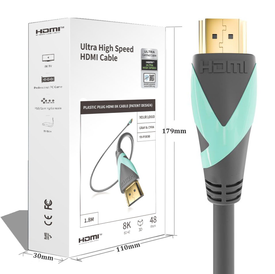Best Seller High Speed 48Gbps 8K HDMI Cable V2.1 Cables 8K 3D 2160P