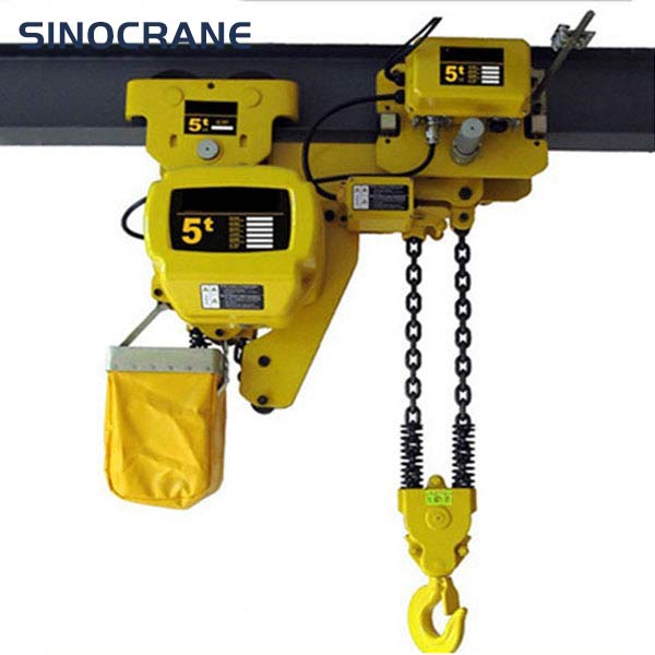 Factory Supply Electric Chain Hoist Motor Lifting Materials Hoist Trolley Construction Workshop