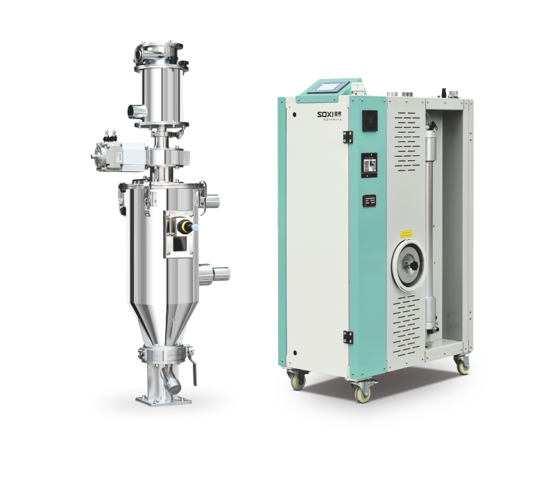 optical grade acrylic Plastic compact dehumidifying hopper dryer