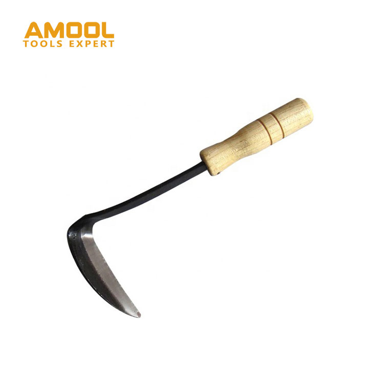 Low MOQ Handle Size 230Mm Cutting Garden Hand Agricultural Tools Tool Sickles Japanese Long Handle Sickle