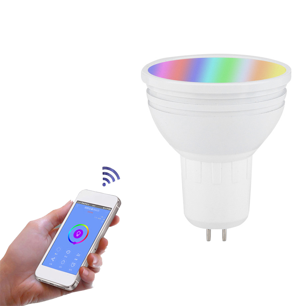 Горячая продажа Светодиодный прожектор с управлением через приложение 7 Вт RGB холодный белый wifi умный цветной Точечный светильник Gu10 B22 E27 GU5.3 прожекторы с Alexa