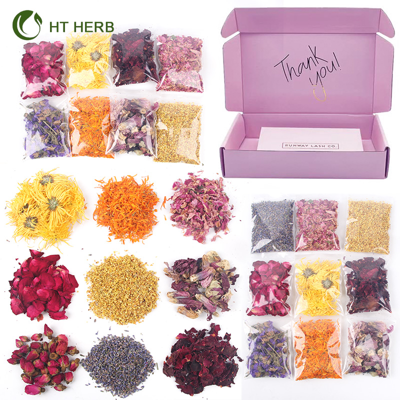 100% Natural Dried Flowers Herbs Soap Making DIY Candle Bath - Include Rose Petals,Lavender Don't Forget Me Lily