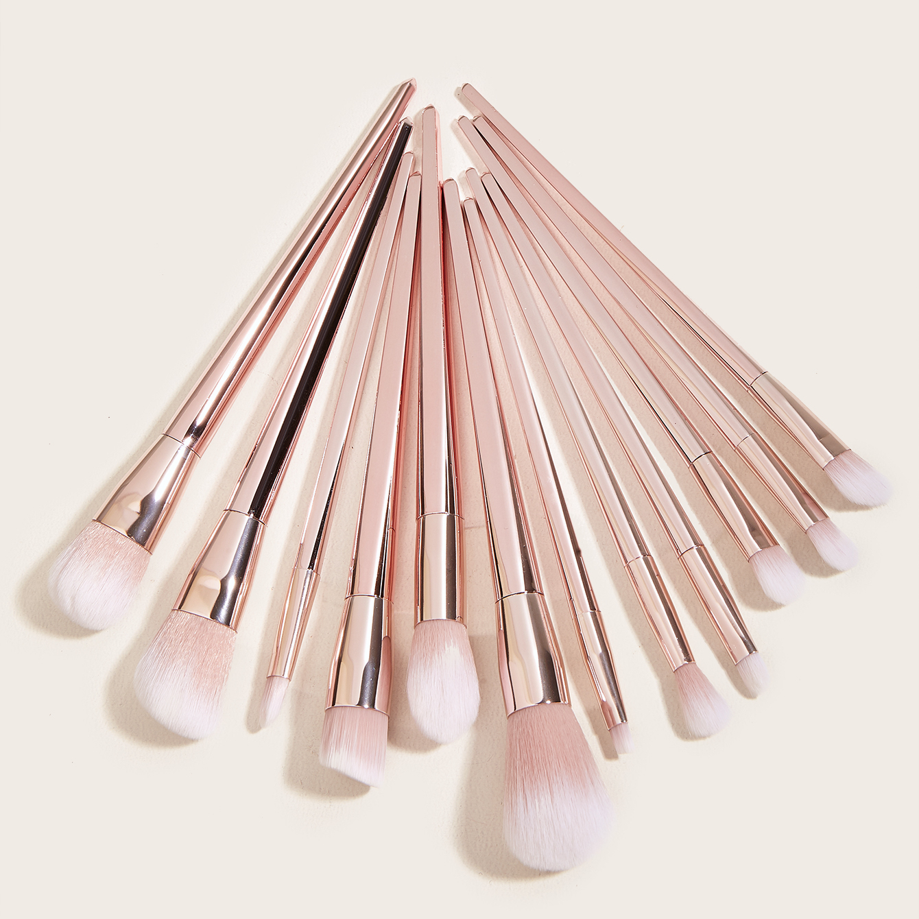 12pcs Purple Gold Custom Vegan Makeup Brush Set Private Label Brush Set