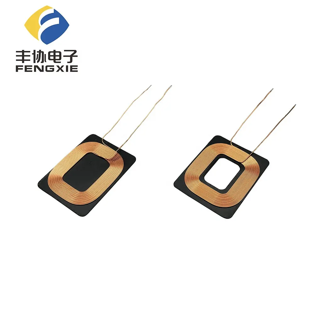 Wireless Charger Coil 2020 Factory Customized Magnetic Induction Charger/ROHS Self-bonded Qi Wireless Charging Coil