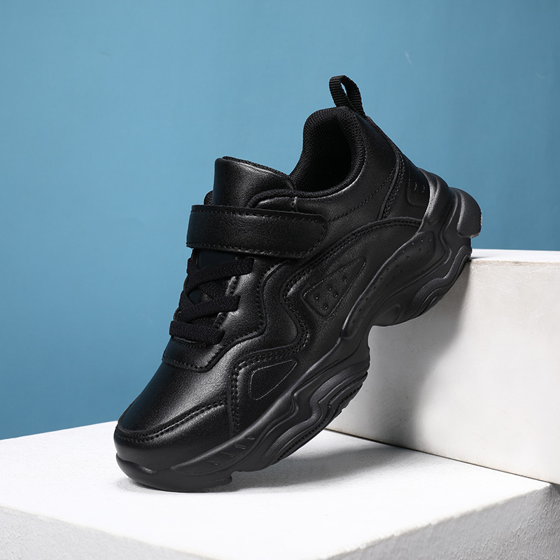 wholesale factory kids child black white customized designer casual cheap boy sneakers school shoes for children