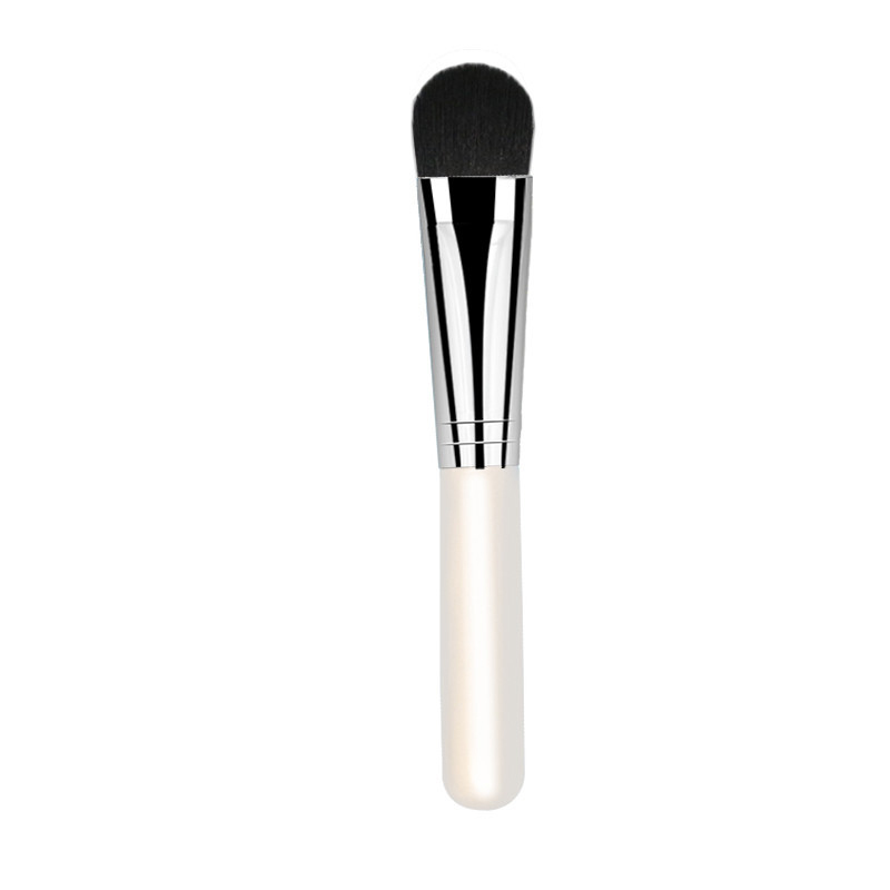 High Quality Short Abs Handle Clay Silicone Body Facial Fan Mask Brush For Women