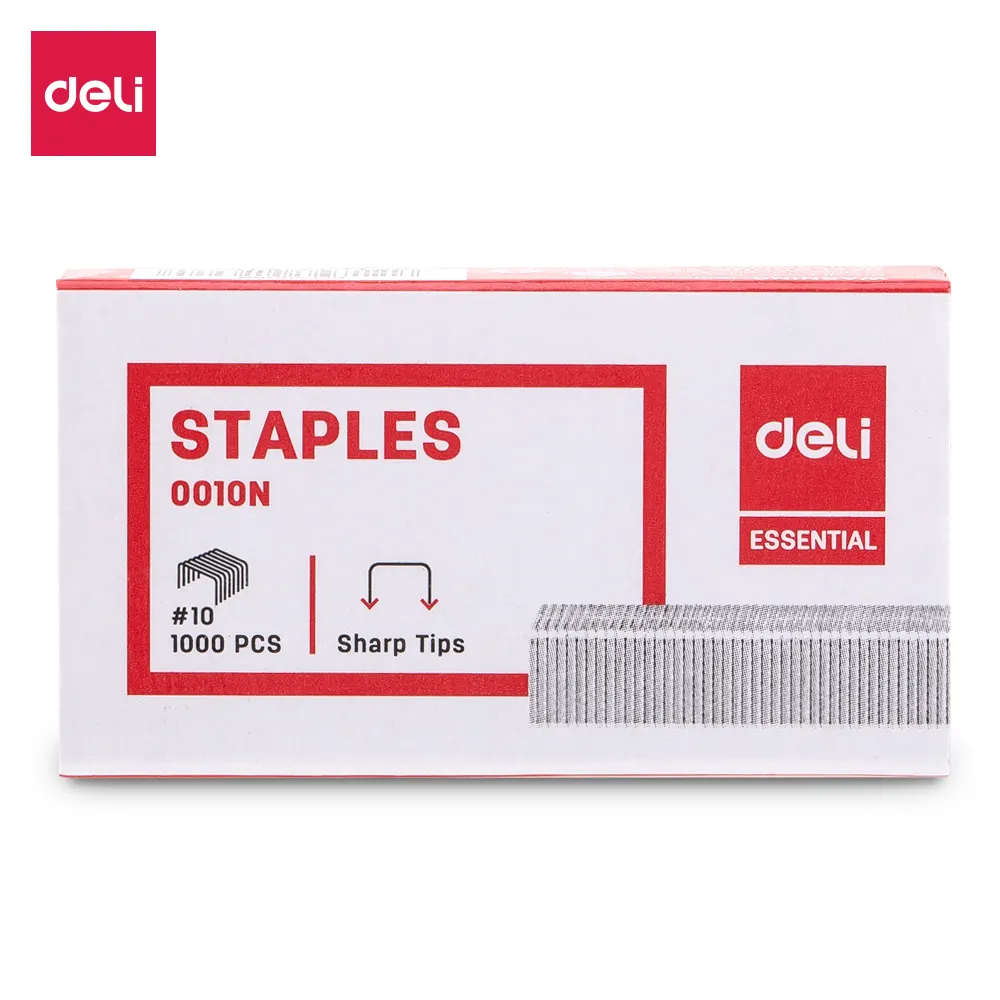 Deli E0010N No.10 Staples #10 4BOX/LOT Zinc plated wire iron material 1000 pcs per box