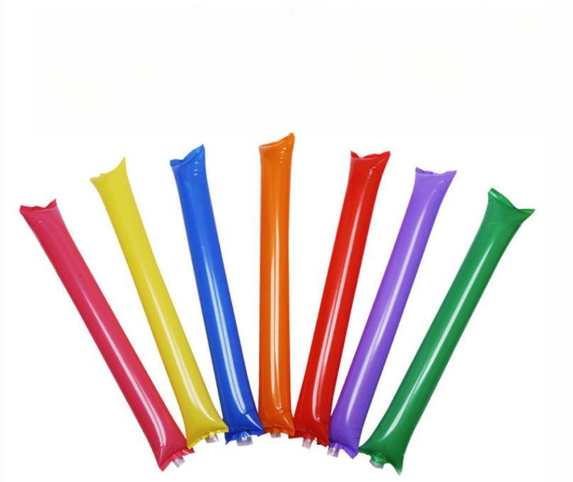 Hot Sale Multicolor Custom Logo Noise Maker Sport Event Balloon Sticks Inflatable Toys Cheering Sticks