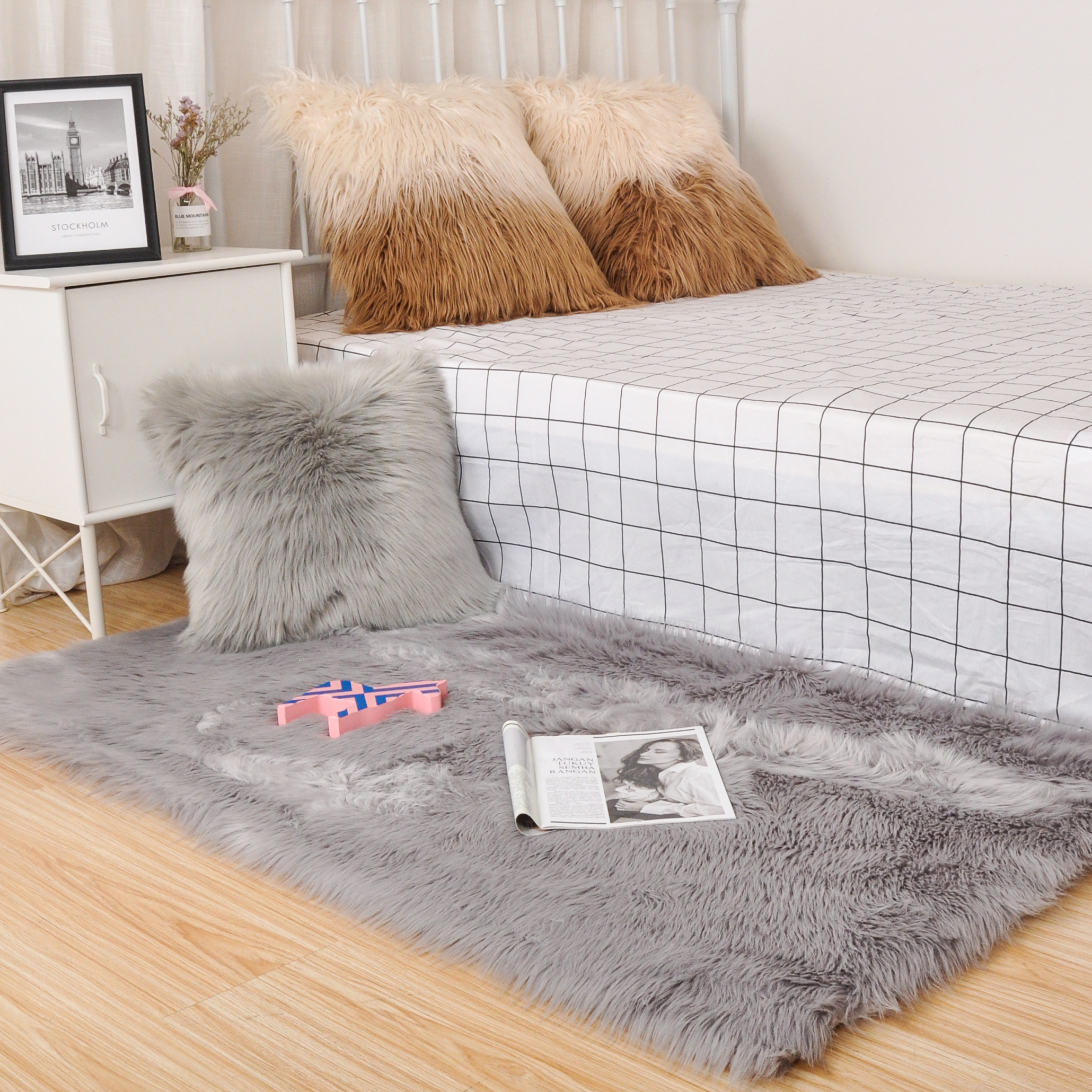 Luxury rugs and carpets Comfortable Fluffy carpets Wholesale soft Fur rugs