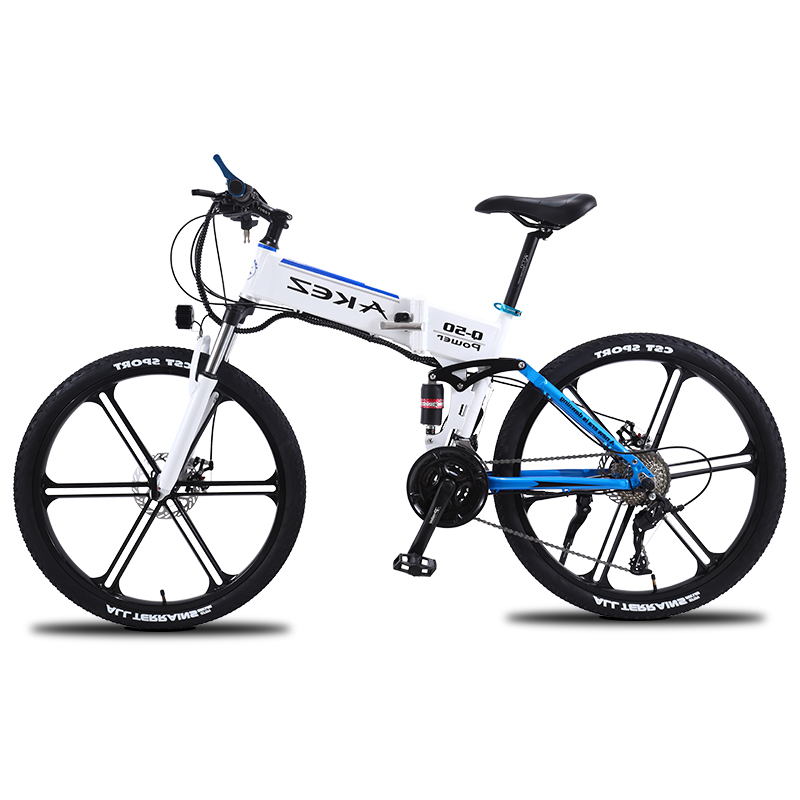 Портативный 26-дюймовый литиевый аккумулятор 27-скоростной горный ebike 36V350W складной электрический велосипед