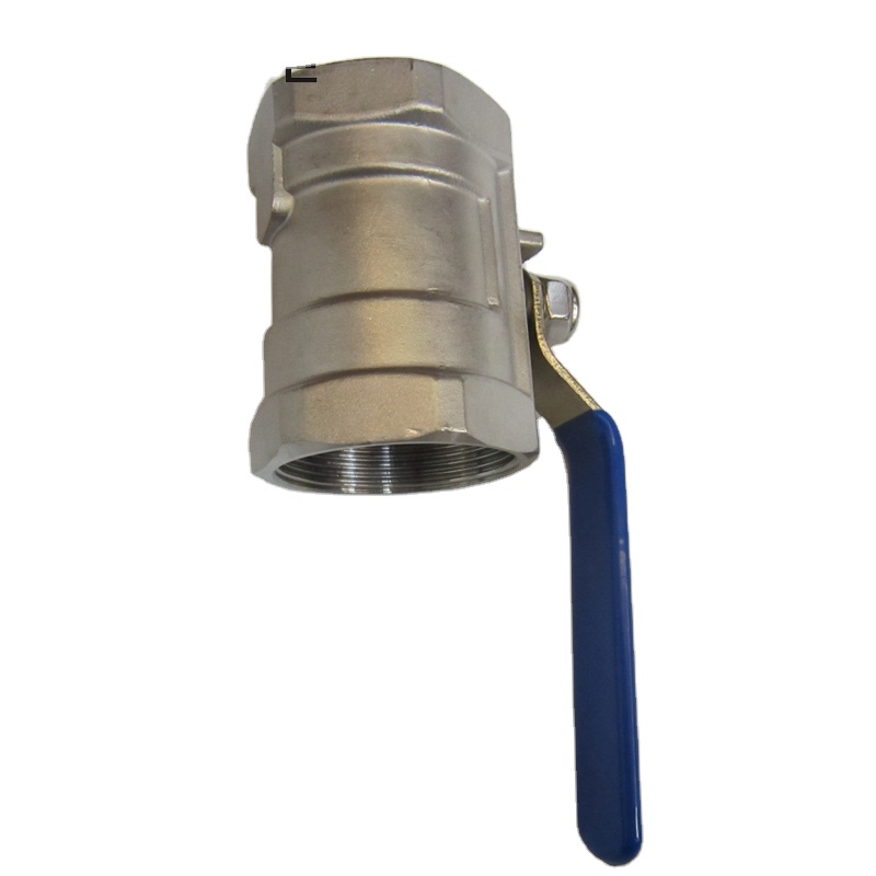 Stainless Steel Industrial 1PC Female Threaded Floating Ball Valve with Steel Handle