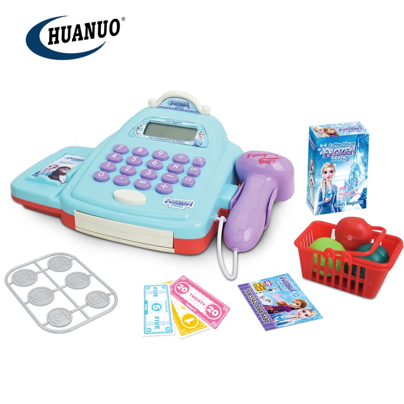 Kids educational supermarket pretend toys set multifunction cash register toys