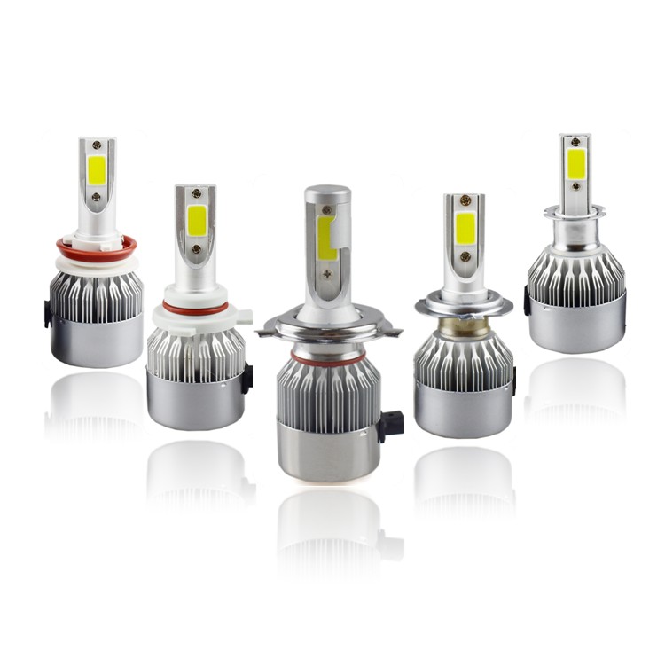 Wholesale12V 24V C6 автомобилей Cob H7 h4 H11 9005 фар 72 Вт светодиодные лампы 3800lm 6000K Автомобильные светодиодные фары свет в автомобиле
