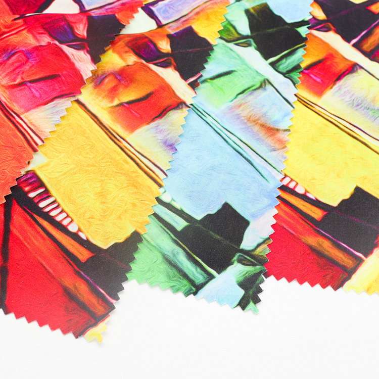 Suppliers recycled custom design breathable 125gsm 100% polyester digital print fabric