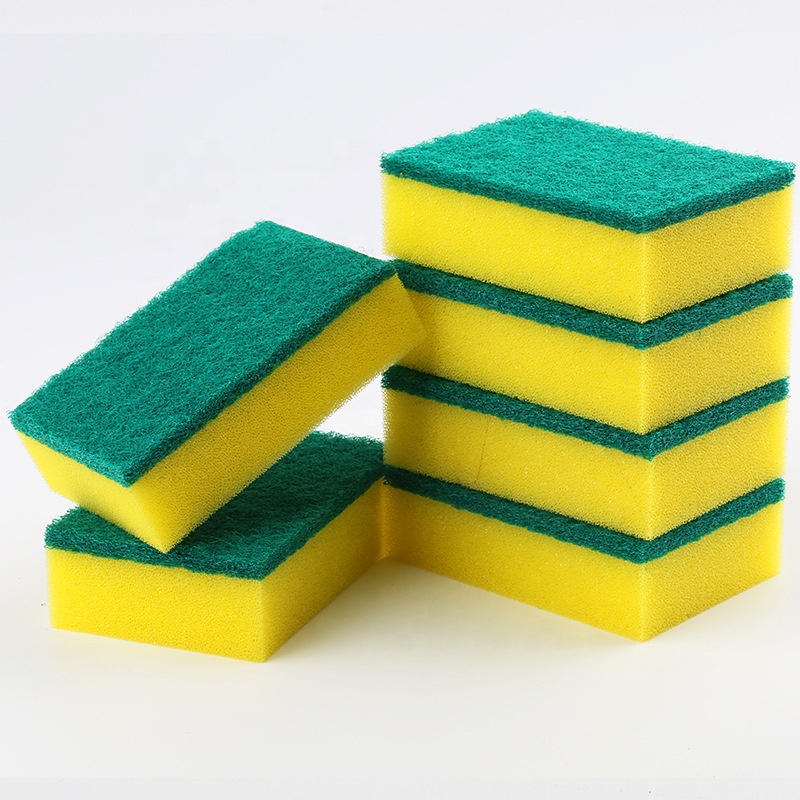 Wholesale Factory Price Kitchen Cleaning Sponge With Scouring Pad