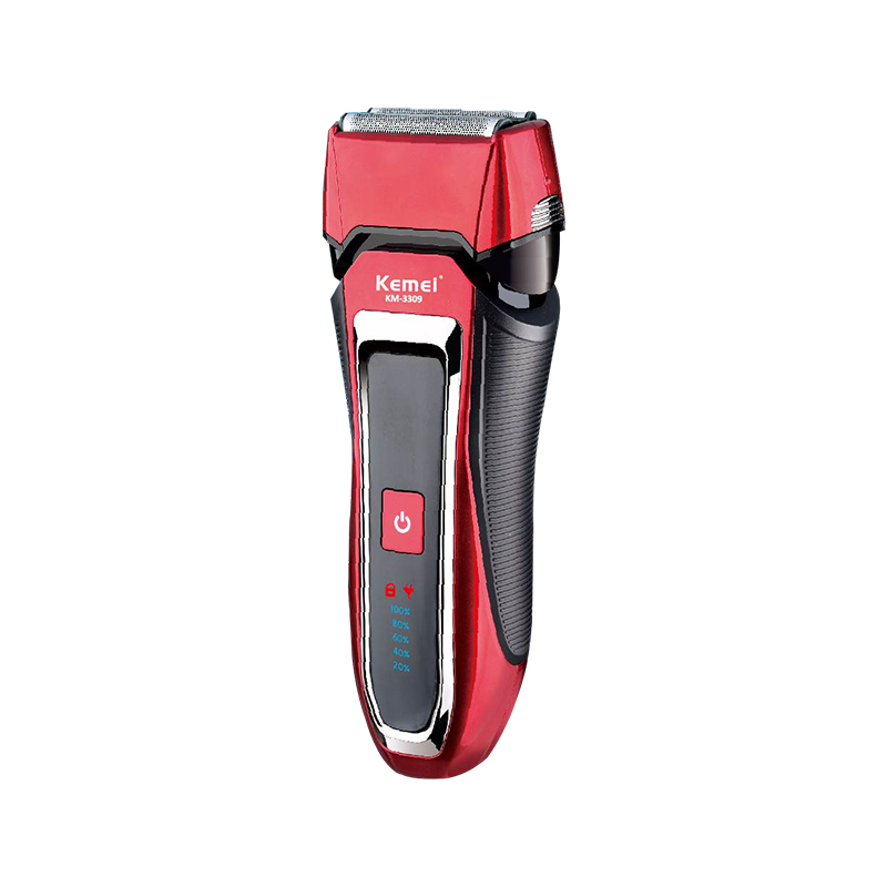 KEMEI KM-3309 ABS Reciprocating Electric Shaver Rechargeable Trimmer Waterproof Men Razor With Digital Display