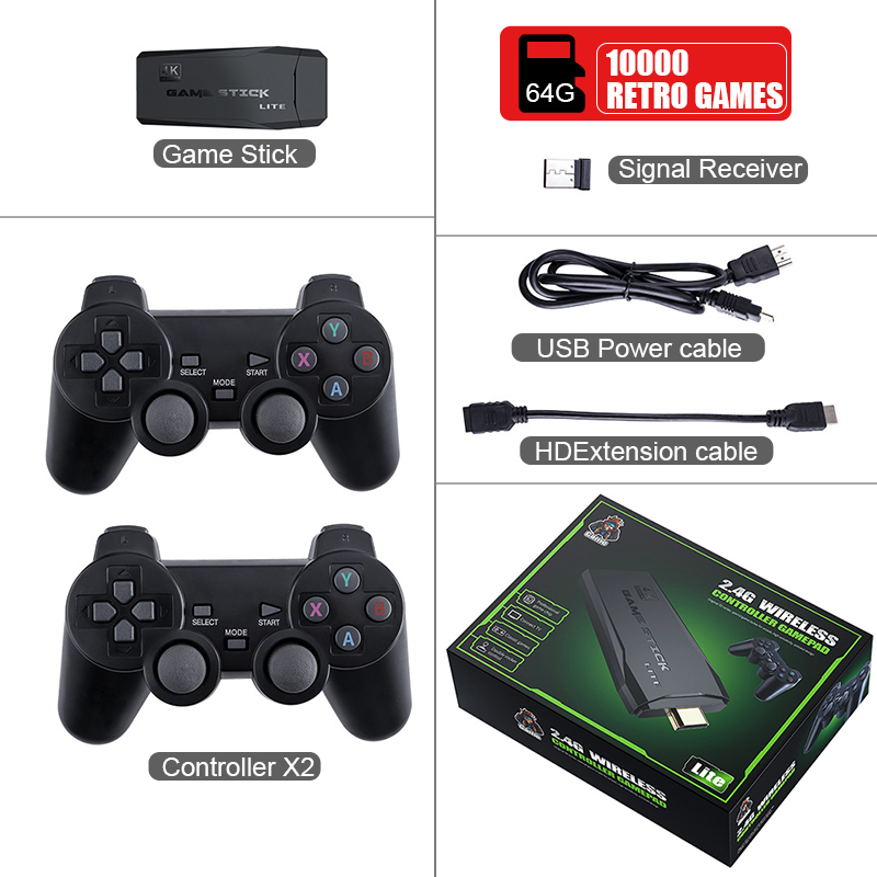 Консоль игровая Data Frog Y3 Lite, 10000 игр, 4K, 2,4 ГГц, для PS1/SNES 9