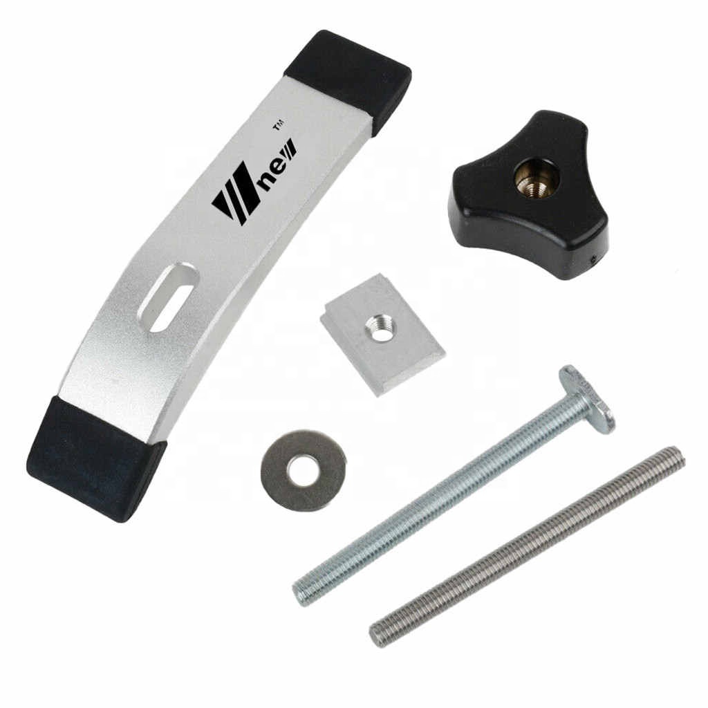 Silver T-tracks Slot Miter Track Miter Bar Slider Table Saw Miter Gauge Rod Woodworking Tools DIY Quick Acting Hold Down Clamp