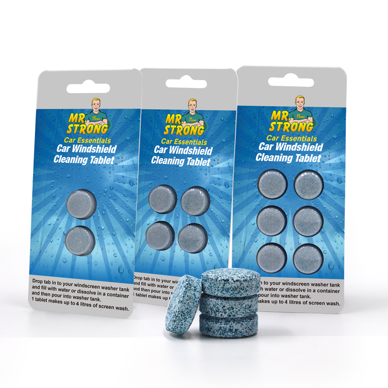 Car windshield & glass cleaner tablets solid 2.6g