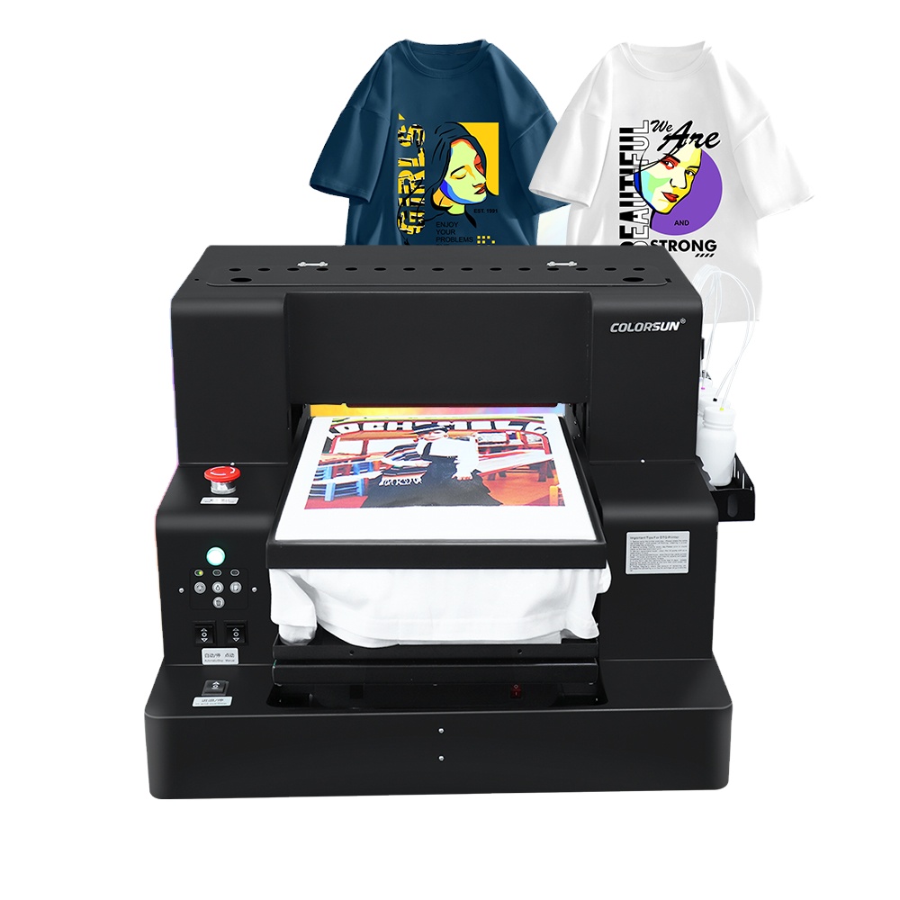 Hot sales Flatbed printer A3 size dtg printer dtf printer 2 in 1 L805 Printhead for any color fabric t shirt printing machine