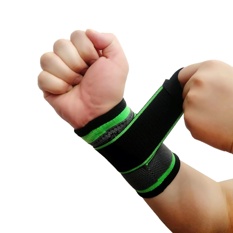 Wrist Brace With Adjustable Straps For Basketball Wristband Nylon Elasticated Support