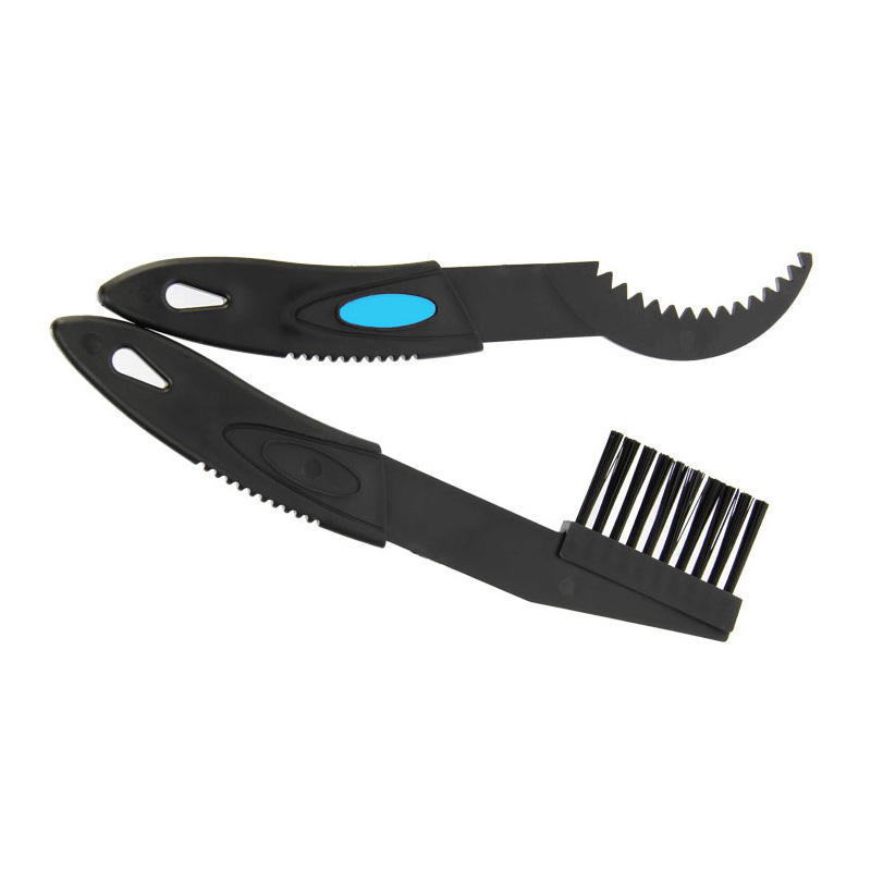 2pcs Mountain Bike Bicycle Chain Brush Crankset Cleaning Cleaner Scrubber Tool Road Bike Cycling Cleaning Kit chain cleaning