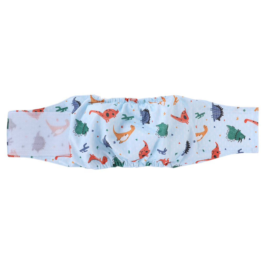Male Dog Diaper M size 58.5*21cm Water Resistant Soft Hook Loop Cats Washable Detachable Pad Durable Pet Soft Cloth Diaper