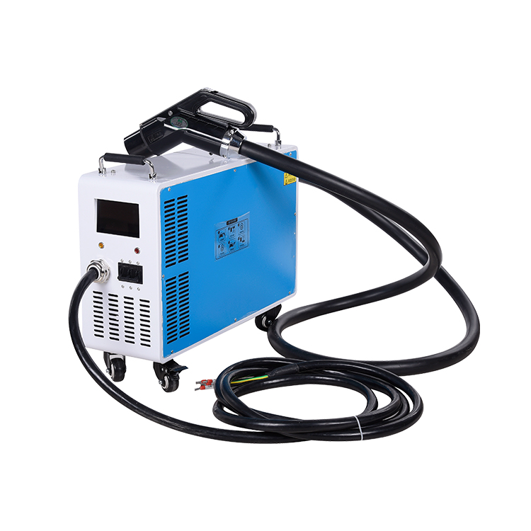 Single EV Charger Machine Stand Pole Style movable portable 40KW DC electric Car Charging Pile