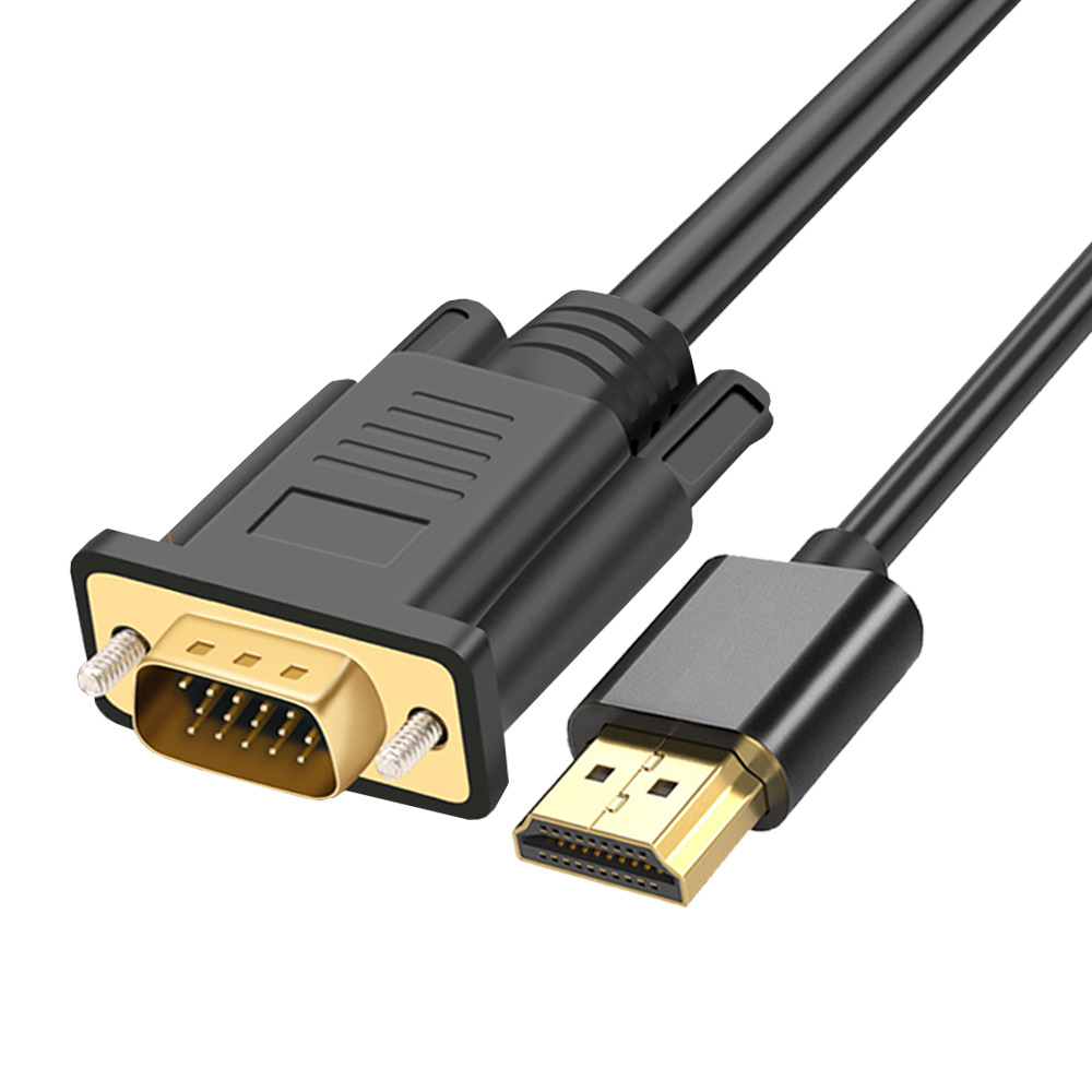 Кабель-Переходник Hdmi в vga, кабель-преобразователь из алюминиевого сплава с позолоченным штекером HDMI-VGA для монитора компьютера, проектора HD