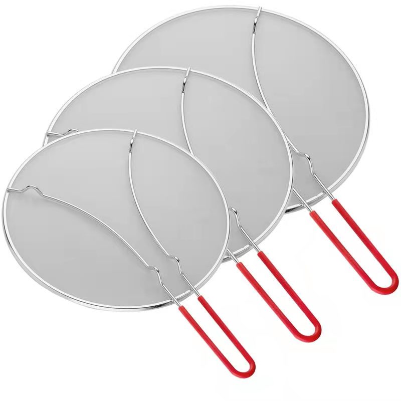 Splatter Screen Upgrade 13" Grease Splatter Screen for Frying Pan Heavy Duty Grease Guard for Cooking   Frying