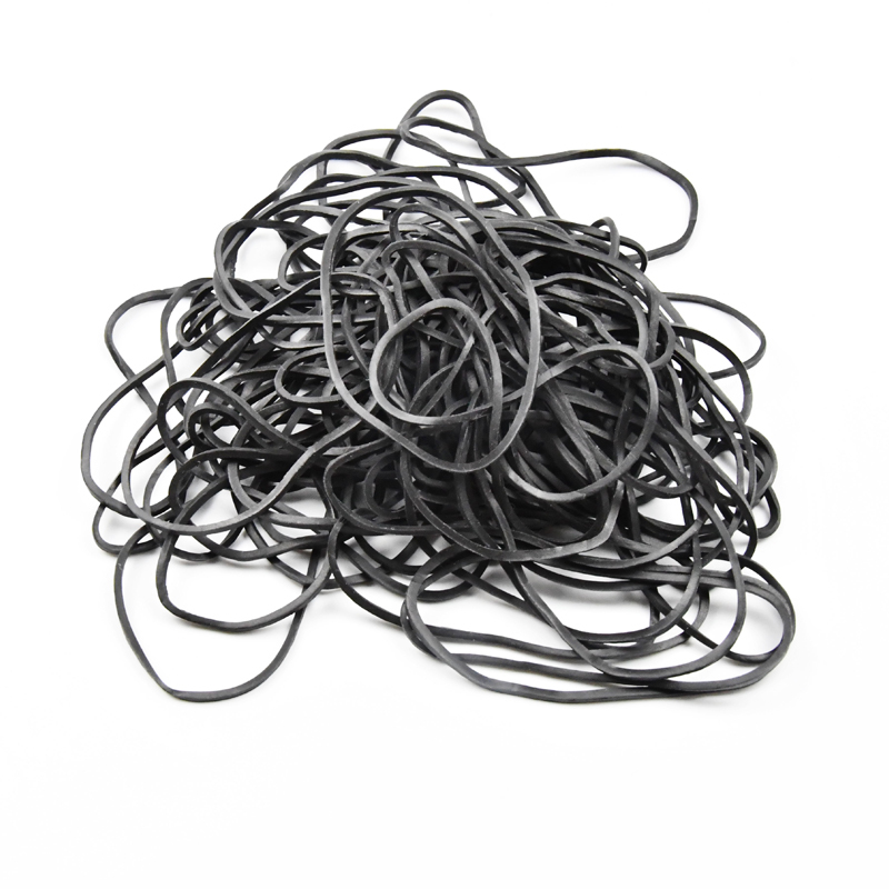 High quality product package money natural rubber eco-friendly transparent elastic diameter 50mm household black rubber band