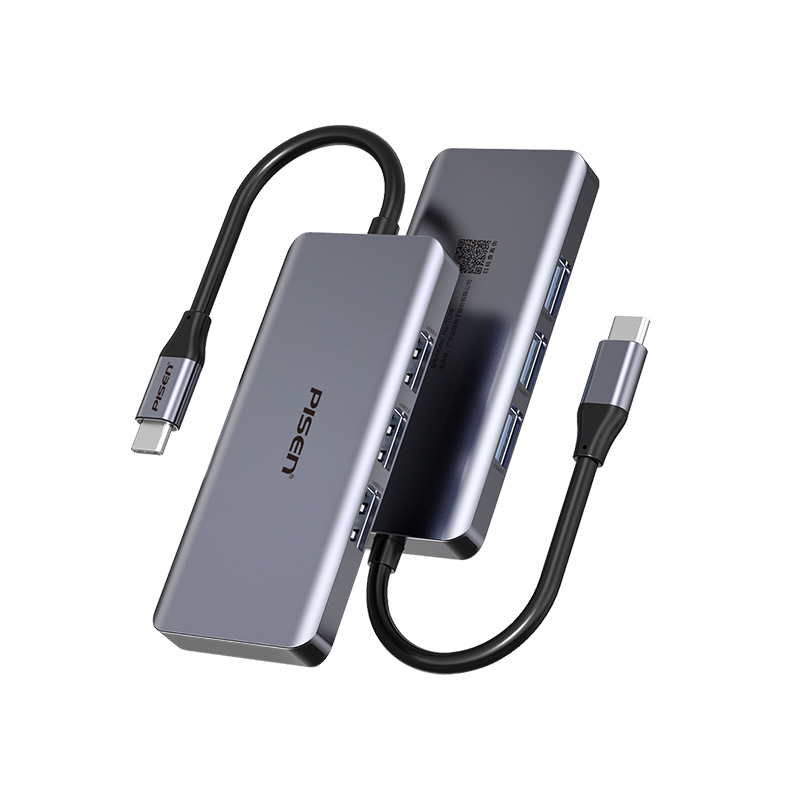 USB Type C Hub Dock for Macbook Pro Air OTG USB3 0 Compatible Hub Adapter Gray OEM Status Charging Card Color For Phone