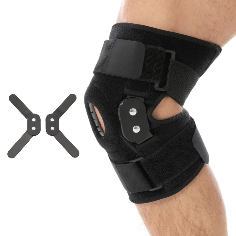 Low price high quality Knee Pads Sleeve Compression Medical Hinge Knee Patella Joint knee Support brace