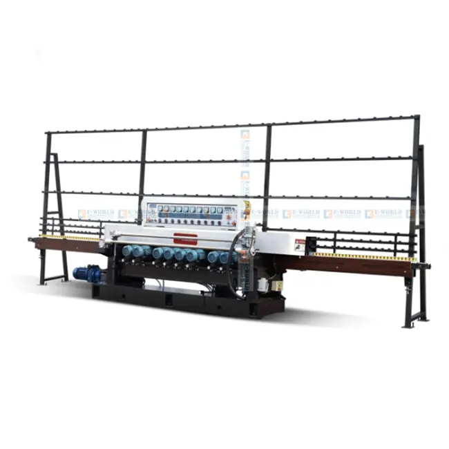 Hot Selling CE Certificate 9 Motors Vertical Straight Line Glass Beveling Machine Price