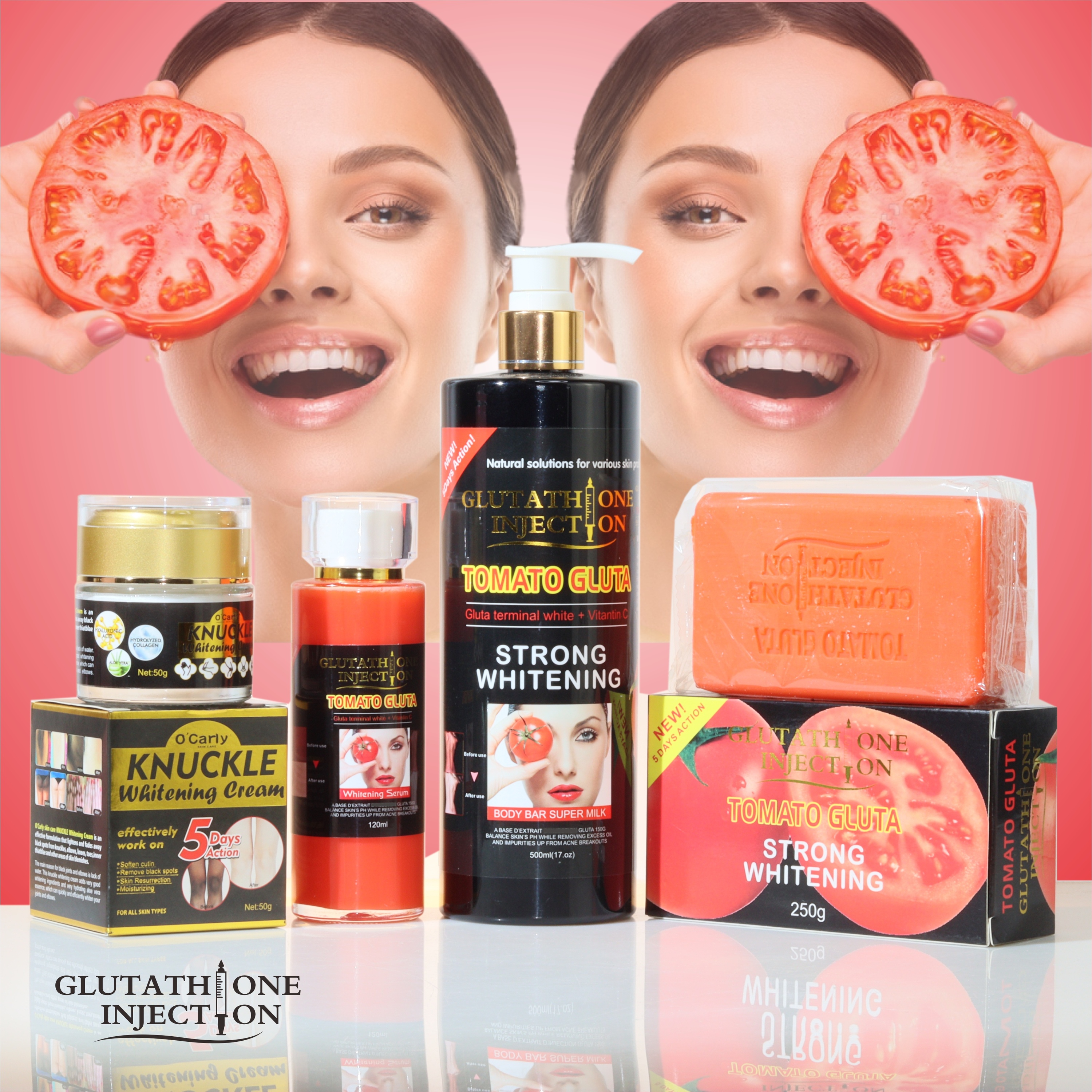 Oem Private Label Product Lait Teint Diamant Glutath Comprime Extract Melasma Hyperpigme Super Whitening Set