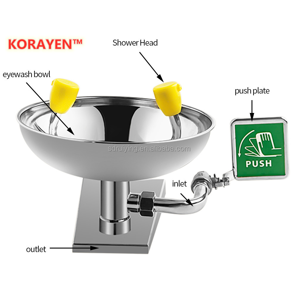 Other safety products Eye Wash Machine Kit Movable Recessed Emergency Portable Eyewash Station