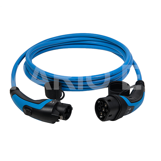 Wallbox evse Mode3-Type1-Type2 32A/250V/5 м кабель для зарядки электромобиля зарядная станция Modo3 Tipo1 в Tipo2 зарядное устройство ворс