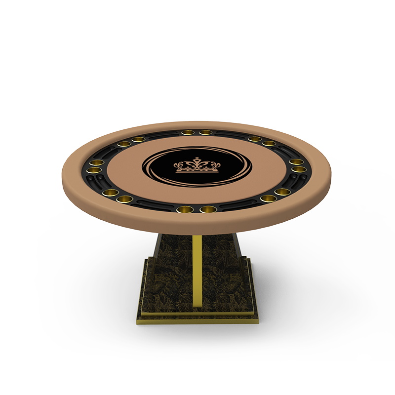 YH 45/55kg Neoteric Design Prism Based Texas Poker Table With Cozy Leather