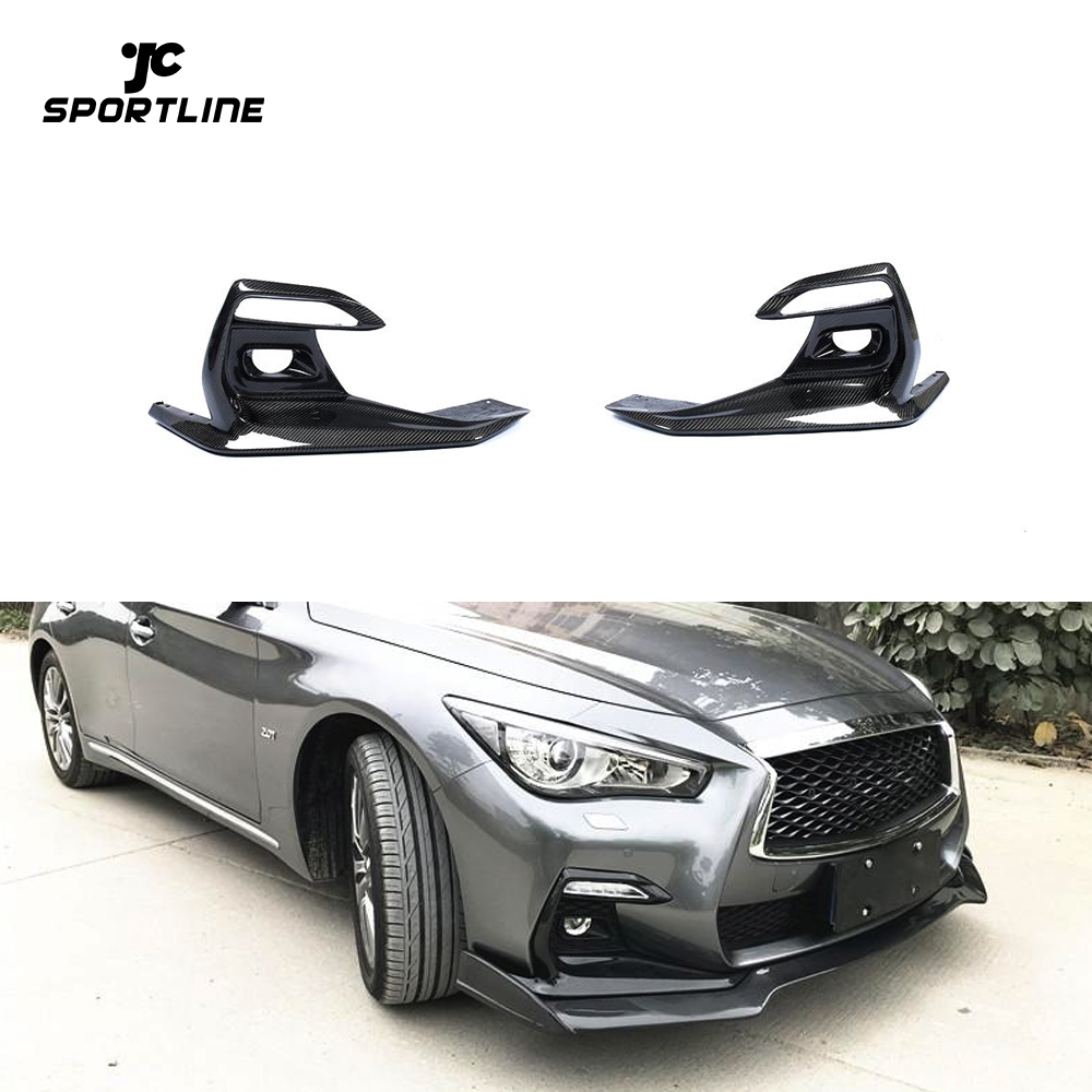 Чехлы для противотуманных фар из углеродного волокна Q50 для Infiniti Q50 Sport Sedan 4-Door 2018 2019