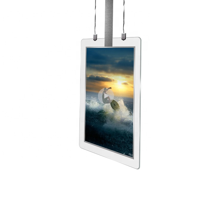 43 дюймовый ультра тонкий окна Двусторонняя Digital Signage висит двухсторонний рекламный ЖК-дисплей