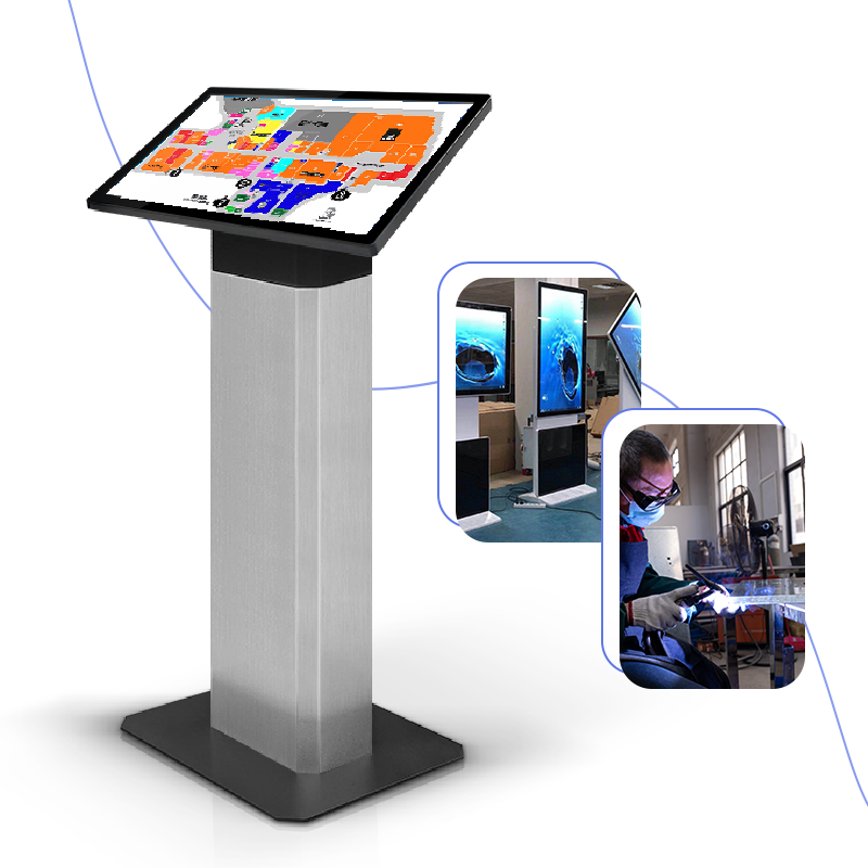 Standing Android Win 22 Inch Interactive Check In Queue Self Service Kiosk Lcd Advertising Display Equipment Machine