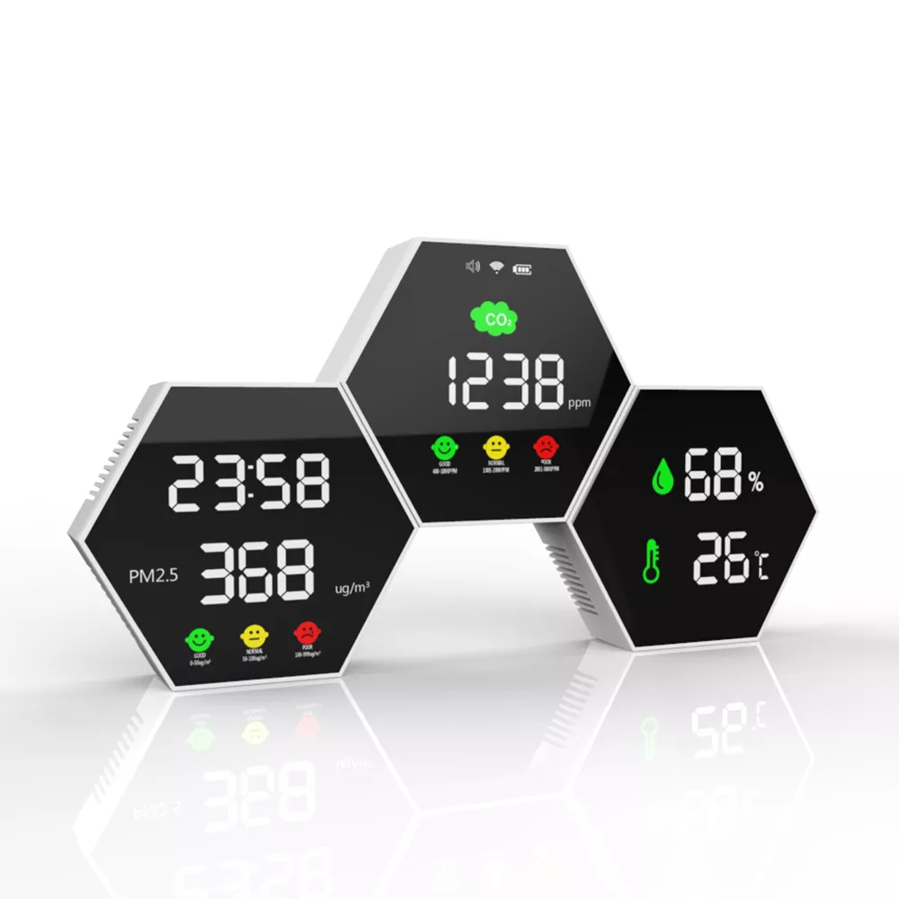 Портативный ручной CO2 DM1507 качество воздуха PM2.5 контроль температуры и влажности детектор диоксида углерода газовый анализатор