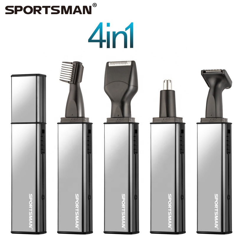 SM-416 SPORTSMAN аккумуляторная машинка для стрижки волос в носу бритвы для удаления лица для мужчин 4in1