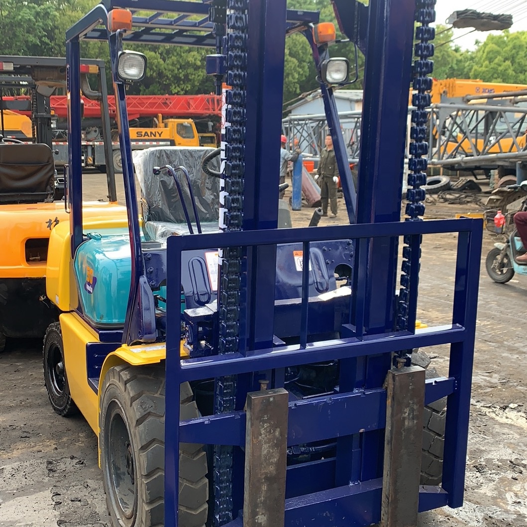 Original Japan used diesel forklift 3 ton, used toyota/komatsu/tcm diesel forklift fd30 with good condition and price on sale