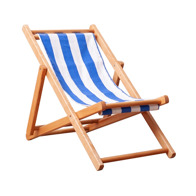 Solid Wood Recliner Folding Chair Children's Couch Photography Props Balcony Lunch Break Bed Breakfast Outdoor Beach Chairs//