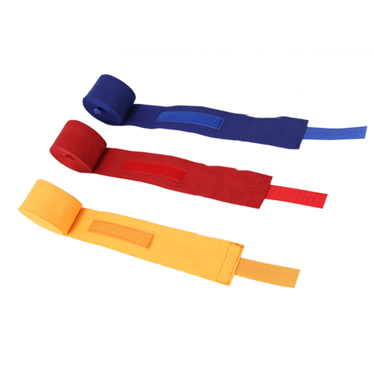 Wholesale Custom Wrist Protection Pure Cotton Sport Hand Wraps Boxing Training Bandages