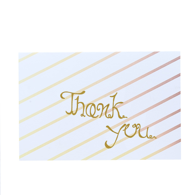 Wedding Business Anniversary Foil Thank You Cards with envelopes