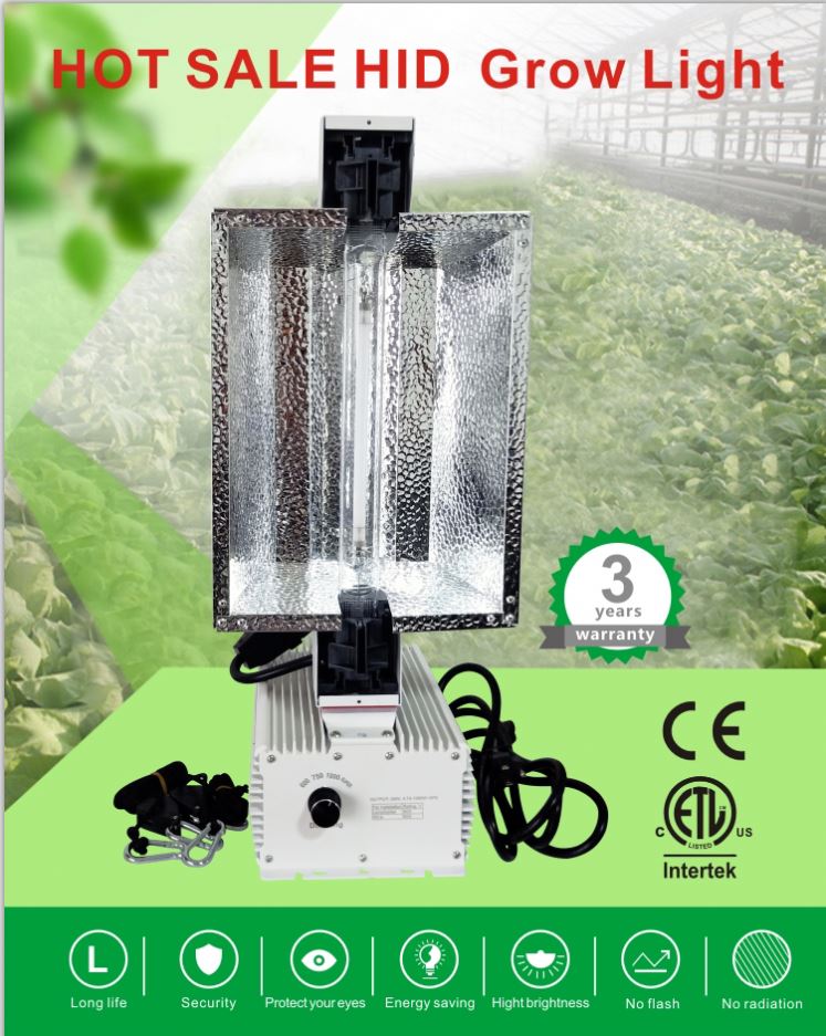 1000 Вт HPS DE Grow Light 1000 Вт двойная натриевая лампа высокого давления