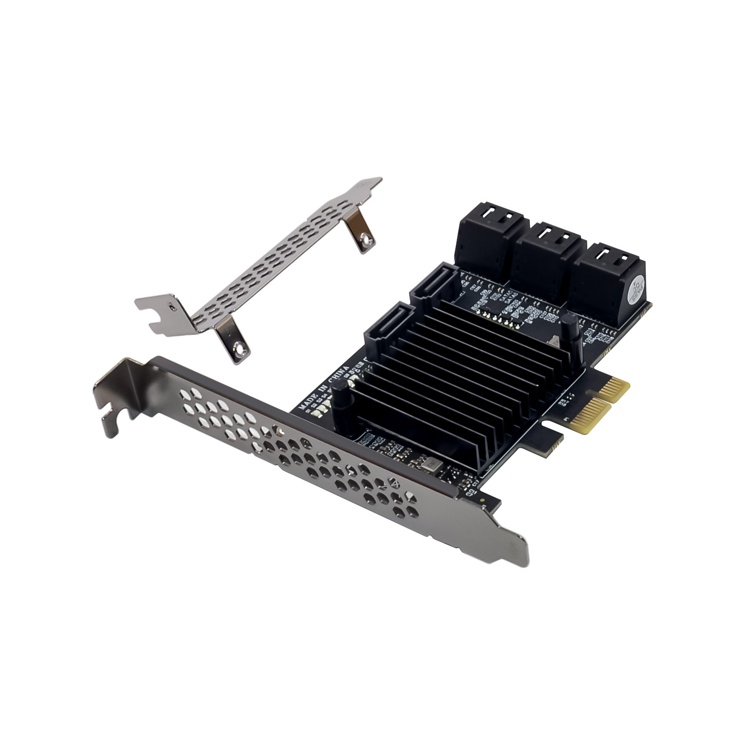 Фабрика Горячая Распродажа PCIe x4 SATA 3,0 карты расширения PCIe SATA 8-портовый Marvell 88SE9215 в наличии SSD PCI-E SATA3 преобразование карты